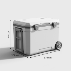 Insulated Portable Cooler with Heavy Duty Wheels