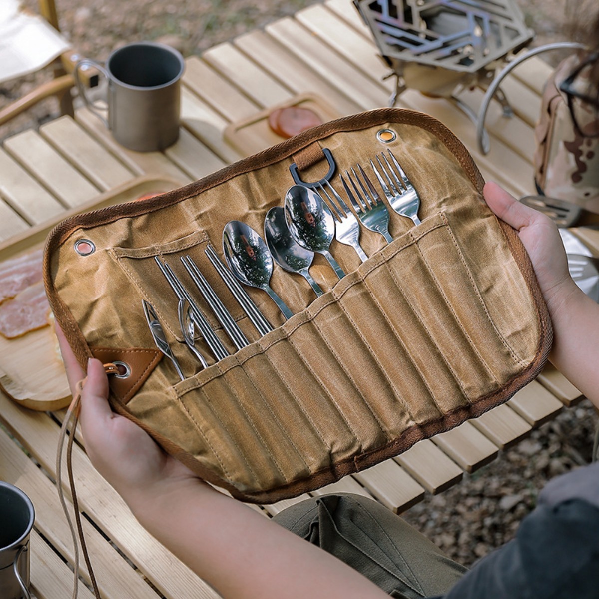Travel Camping Stainless Steel Cutlery Set