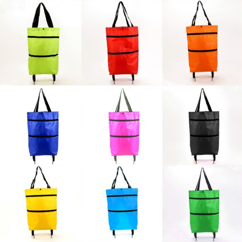 Foldable Shopping Cart for Groceries with Wheels