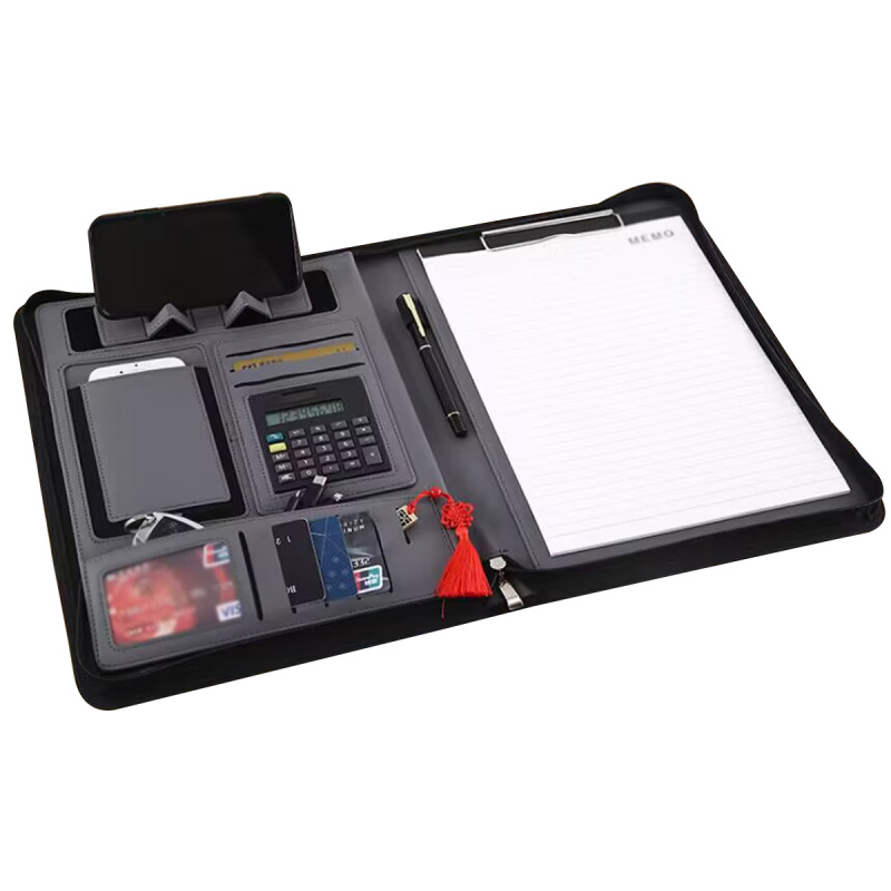 Leather Folder with Calculator