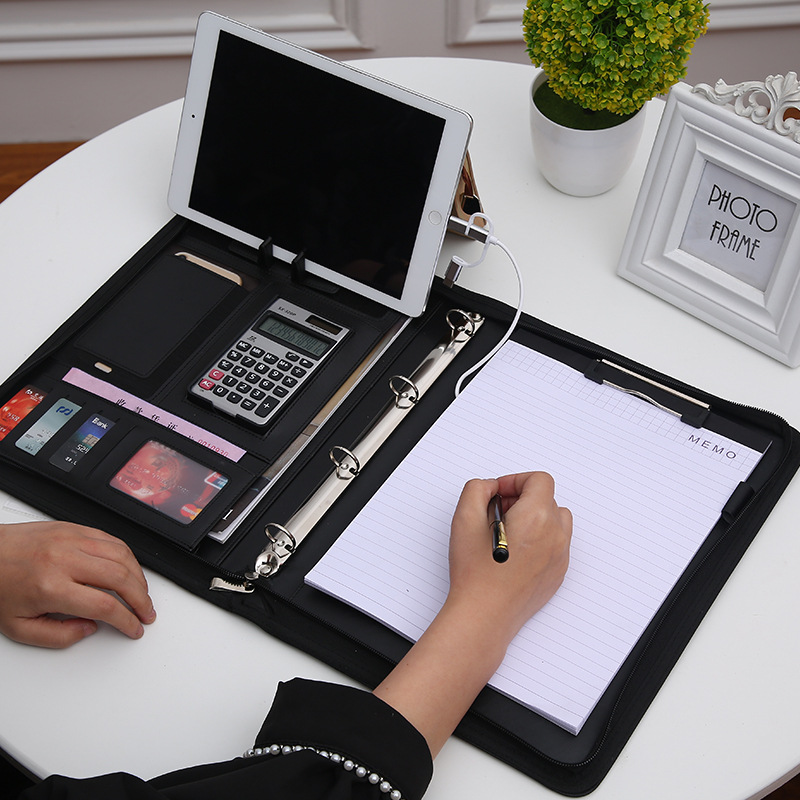 Leather Folder with Calculator