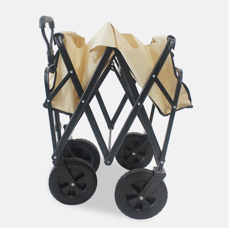 Camping Cart,Folding Trolley Portable Shopping Pushcart
