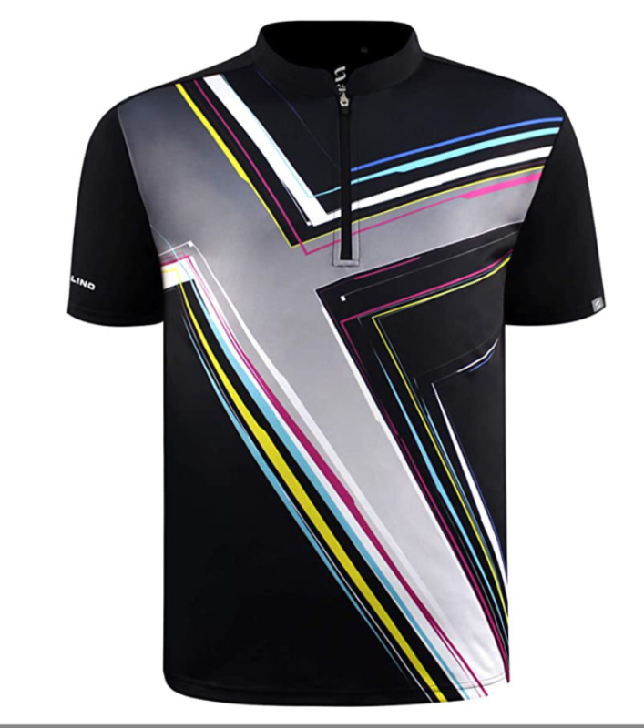 Stand Collar Zipper Bowling Uniform