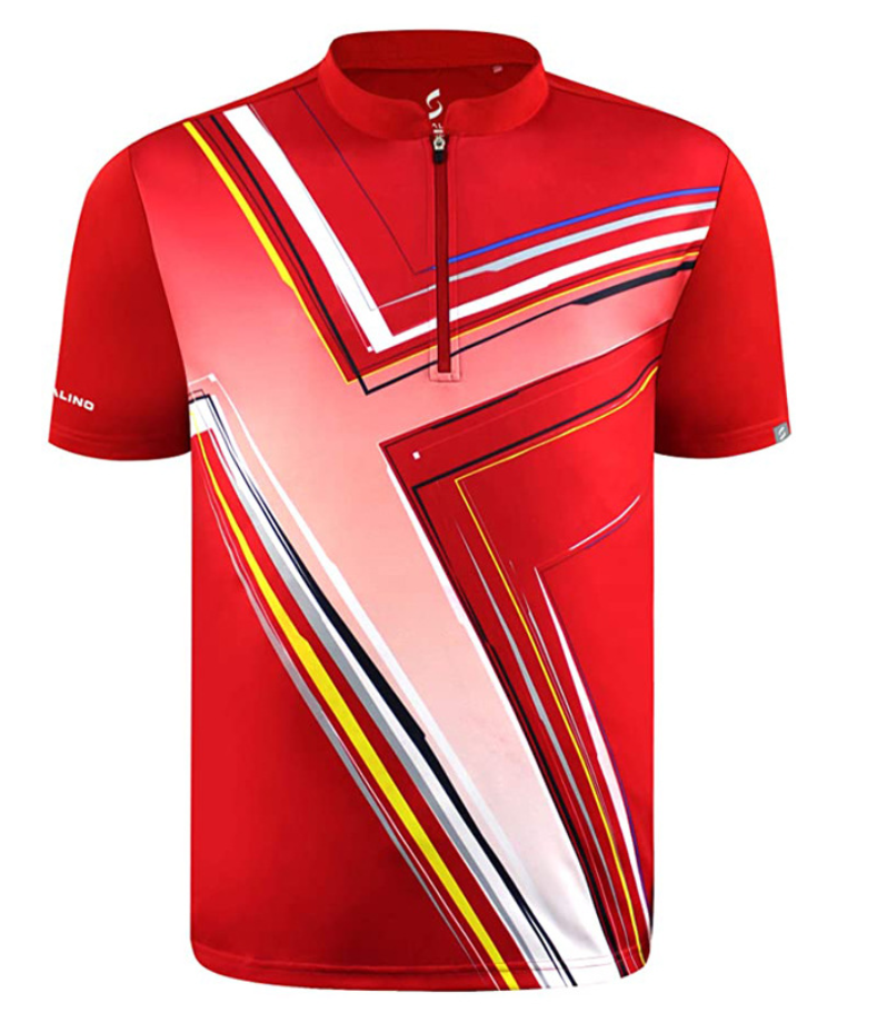 Stand Collar Zipper Bowling Uniform