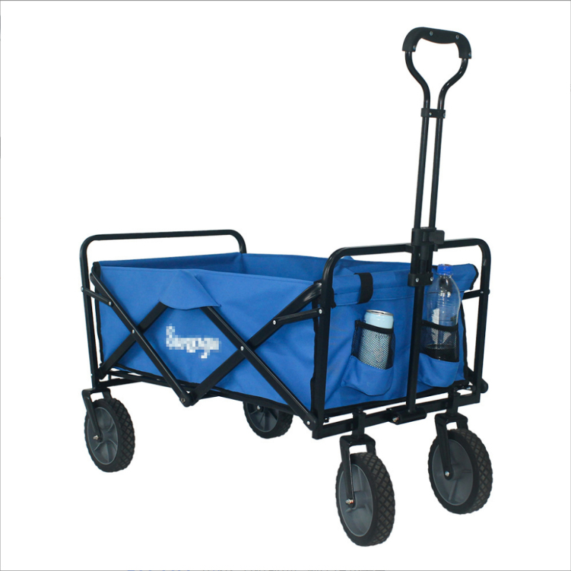 Camping Cart,Folding Trolley Portable Shopping Pushcart