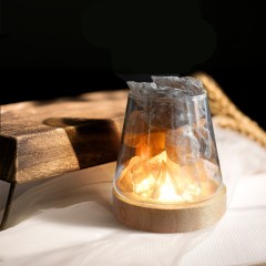 Indoor Crystal Stone Aromatherapy with USB Wooden Base