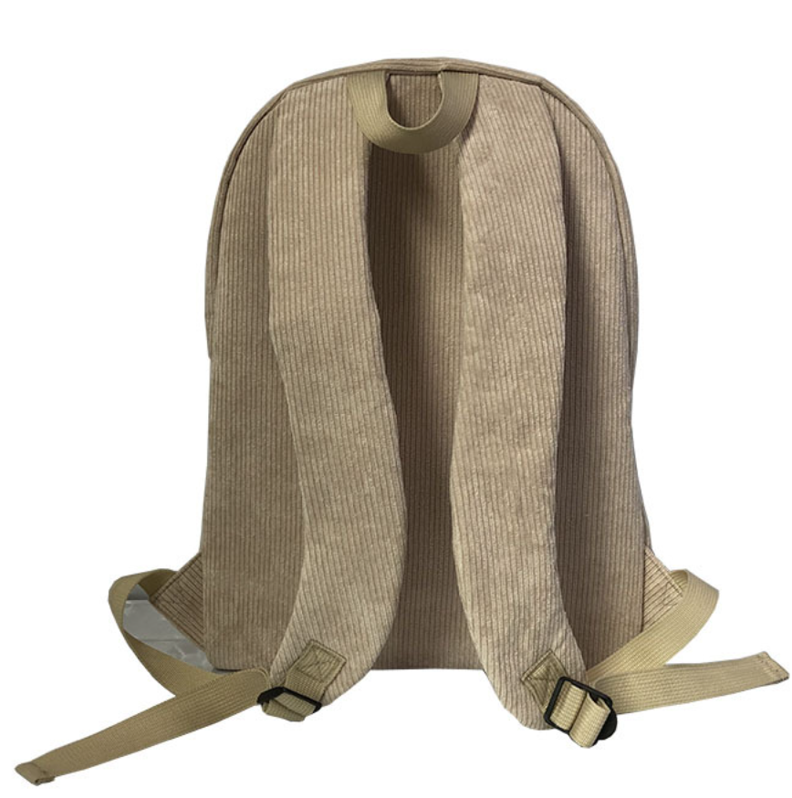 Preppy Corduroy Backpack