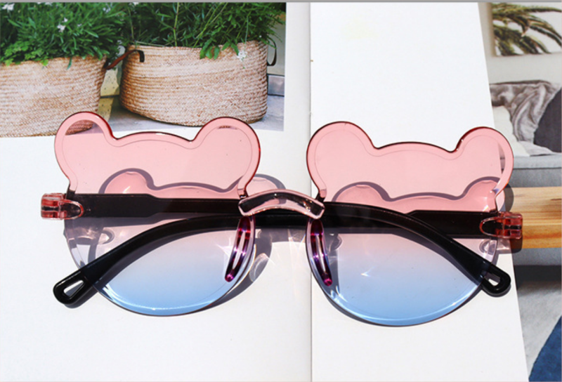 Kids Sunglasses Girls Cute Bear Sunglasses