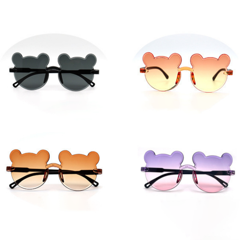 Kids Sunglasses Girls Cute Bear Sunglasses