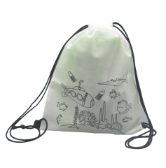 Graffiti Non-Woven Drawstring Backpack