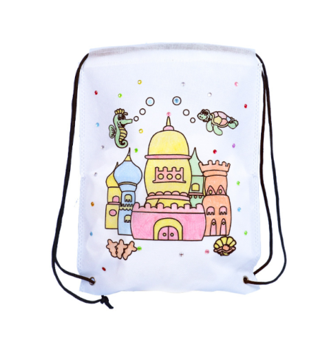 Graffiti Non-Woven Drawstring Backpack