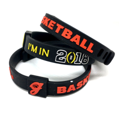 Epoxy Bracelet Luminous Silicone Basketball Sports Bracelet