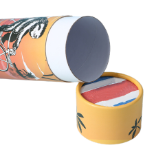 Gift Paper Tube Packing Box with Lid for Tea Coffee Pencil