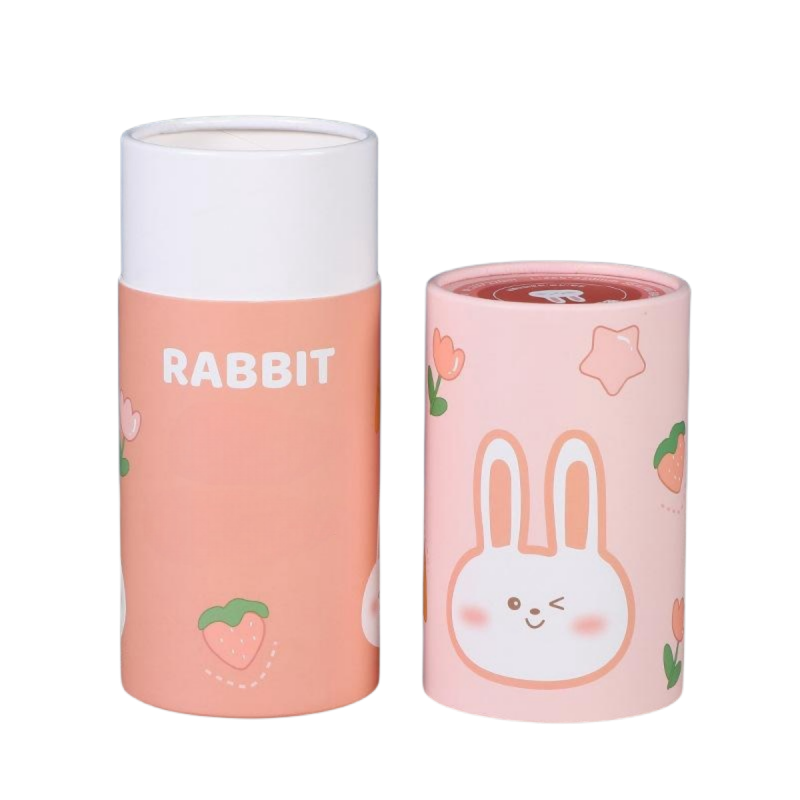 Gift Paper Tube Packing Box with Lid for Tea Coffee Pencil
