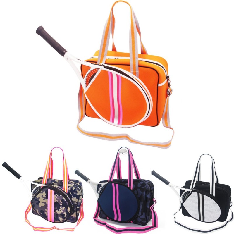 Neoprene Tennis Bag with Zipper & Shoulder Strap