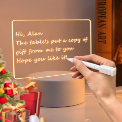 Acrylic Writing Pad With Pen Led Light
