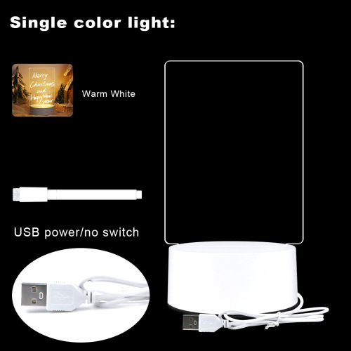 Acrylic Writing Pad With Pen Led Light