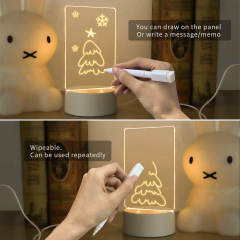 Acrylic Writing Pad With Pen Led Light