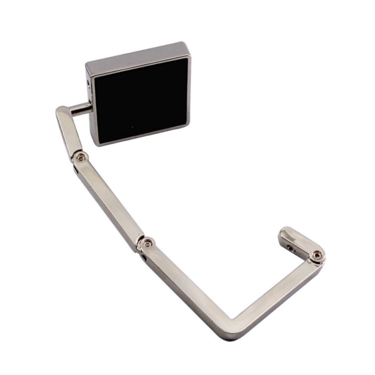 Compact Square Zinc Alloy Hanging Bag Hook and Bag Holder