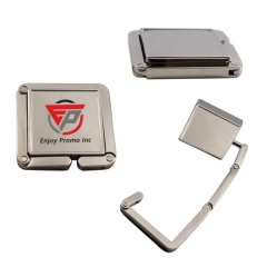Compact Square Zinc Alloy Hanging Bag Hook and Bag Holder