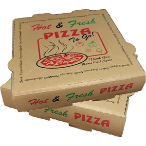 Custom Full Color Imprint Kraft Corrugated Pizza Boxes