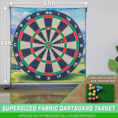 Golf Chipping Game with Sticky Balls and Darts