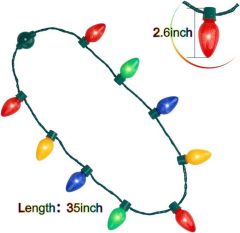 Christmas Light Bulb Necklace