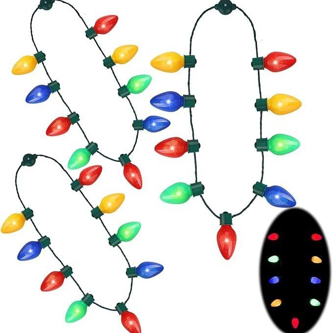 Christmas Light Bulb Necklace