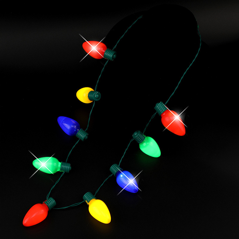 Christmas Light Bulb Necklace