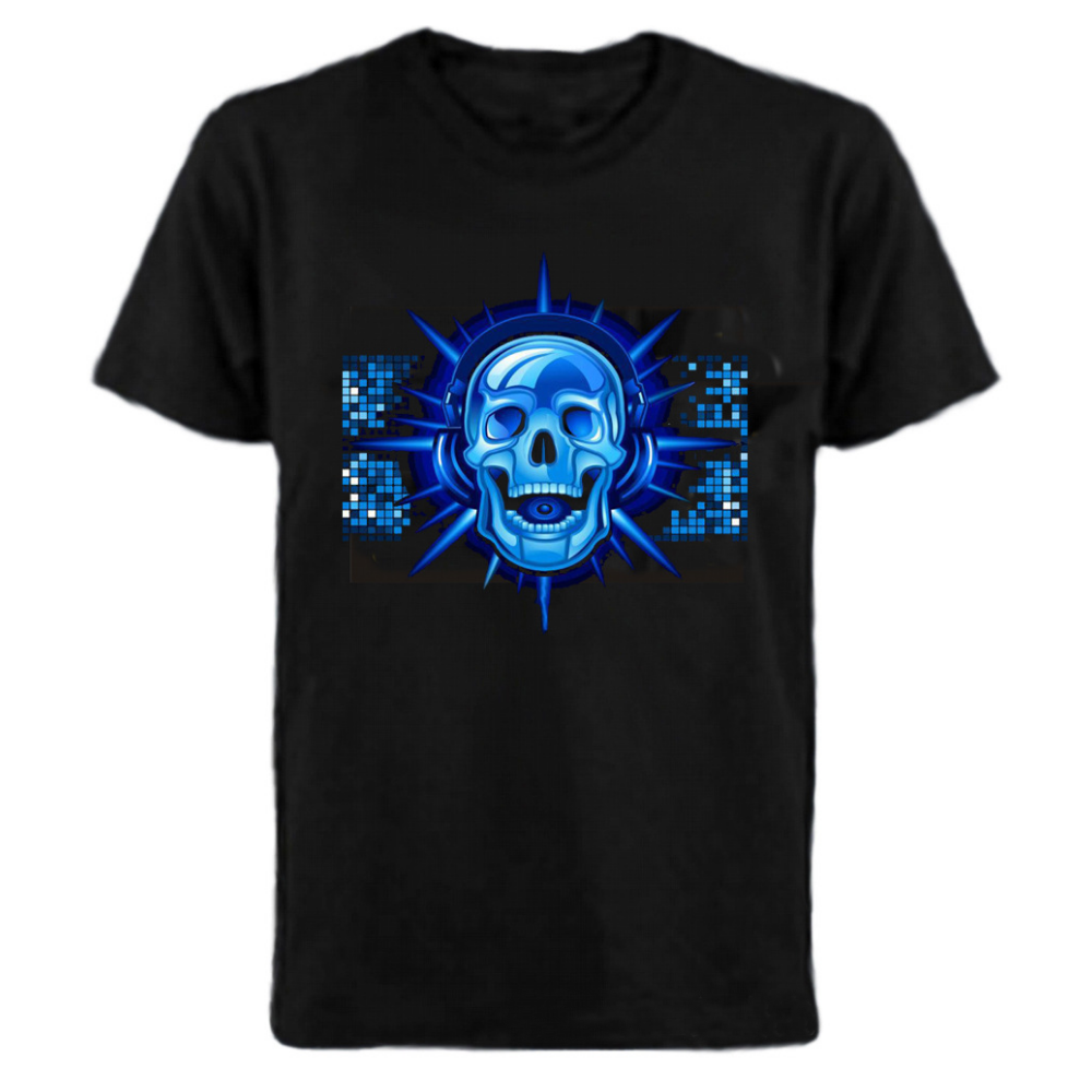 LED T Shirt Sound Activated Light Up Rave Shirts