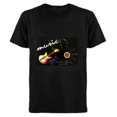 LED T Shirt Sound Activated Light Up Rave Shirts