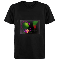 LED T Shirt Sound Activated Light Up Rave Shirts