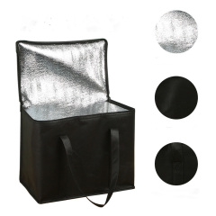 Insulated Food Delivery Bag, Reusable Shopping Grocery Tote