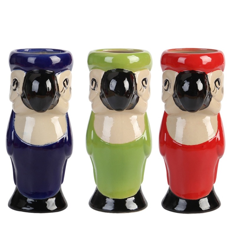 Bar Tiki Cocktail Glass Hawaiian Ceramic Mug