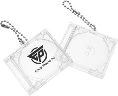 Mini Acrylic NFC CD Keychain for decor