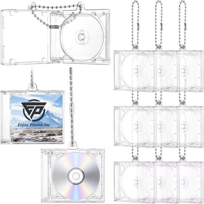 Mini Acrylic NFC CD Keychain for decor