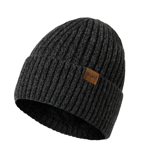 Striped Winter Beanie Hat