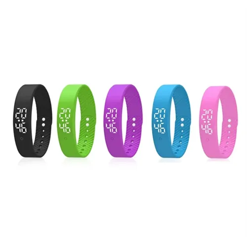 Vibration Reminder Silicone Smart Bracelet