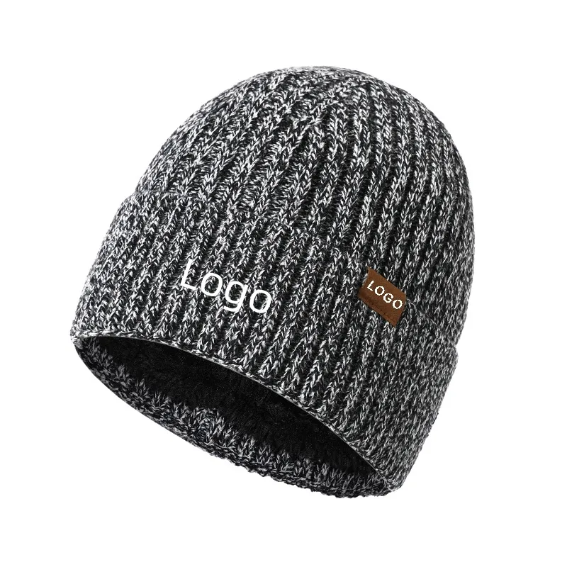 Striped Winter Beanie Hat