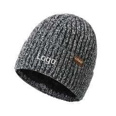 Striped Winter Beanie Hat