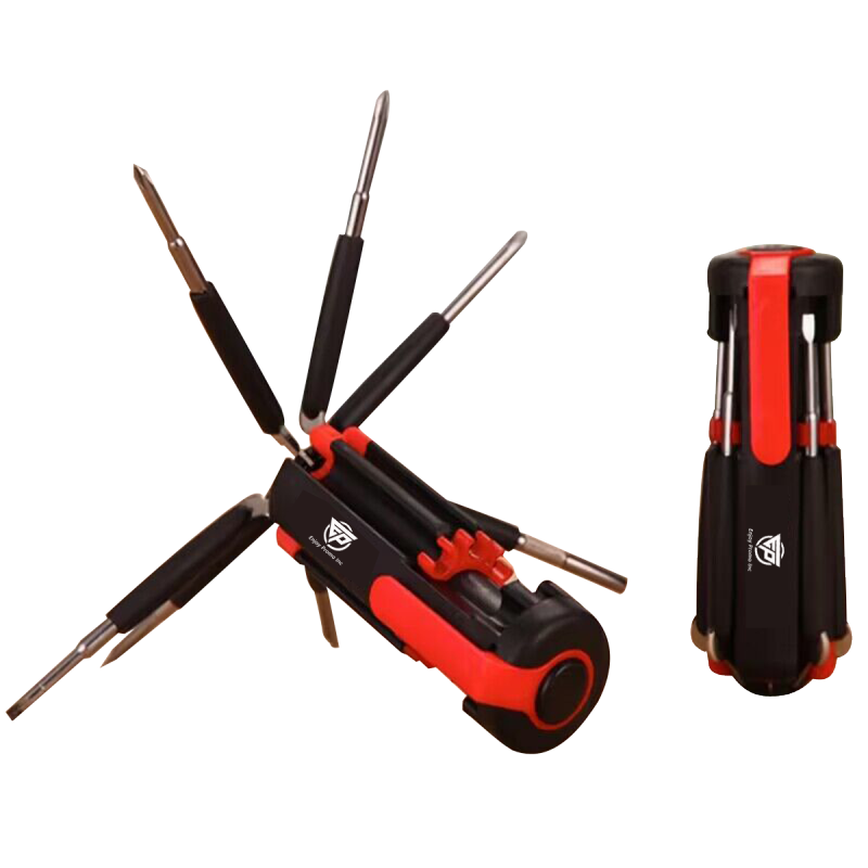 Multifunctional 8-in-1 Screwdrivers Tool with Flashlight
