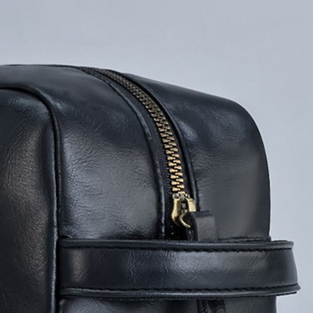 Soft PU Zipped Travel Toiletry Bag