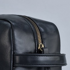 Soft PU Zipped Travel Toiletry Bag