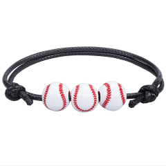 Basketball/Football/Soccer/Baseball/Rugby Beads Bracelet