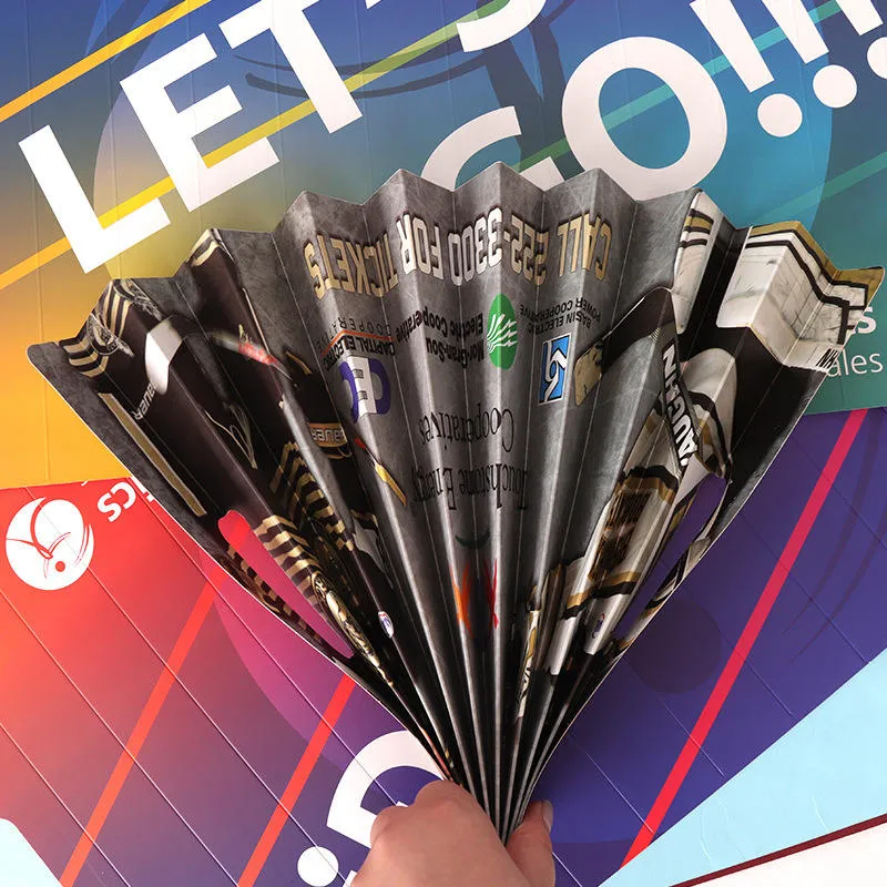 Foldable Cheering Paper Clapper-3-in-1 Banner, Noisemaker
