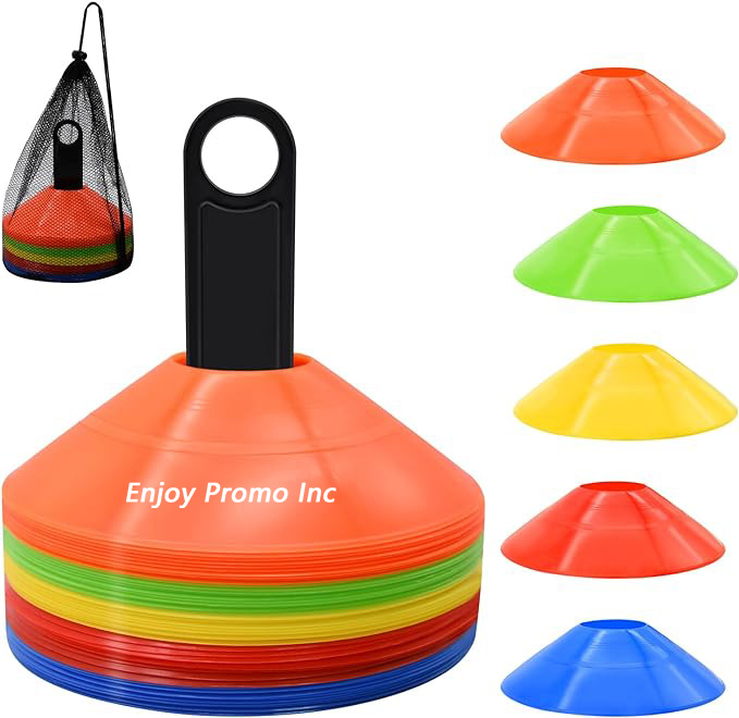 Soccer Cones with Carry Bag and Holder for Training,50 Pack