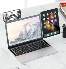 Laptop Screen Side Phone Mount