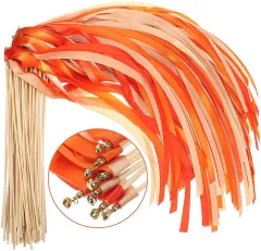Colorful Double-Layer Ribbon Wand-Wooden Stick with Bells