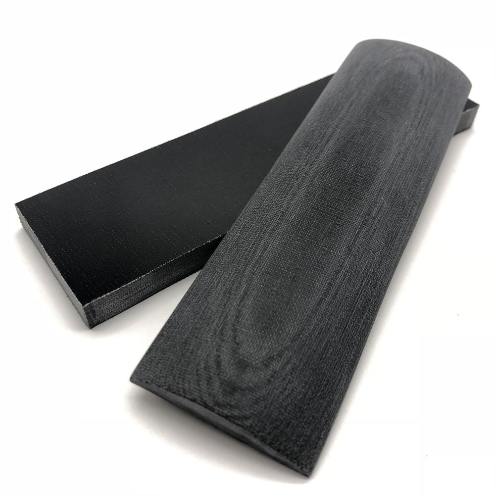 Black Linen Micarta Scales