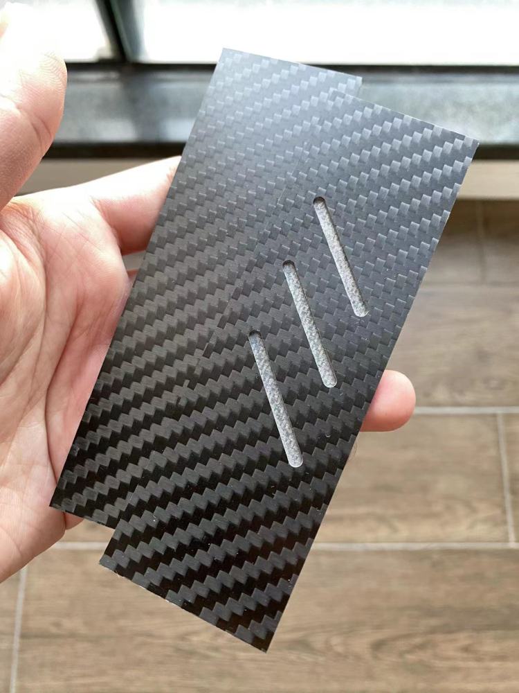 3K Twill Woven Carbon Fiber surface with G10 core